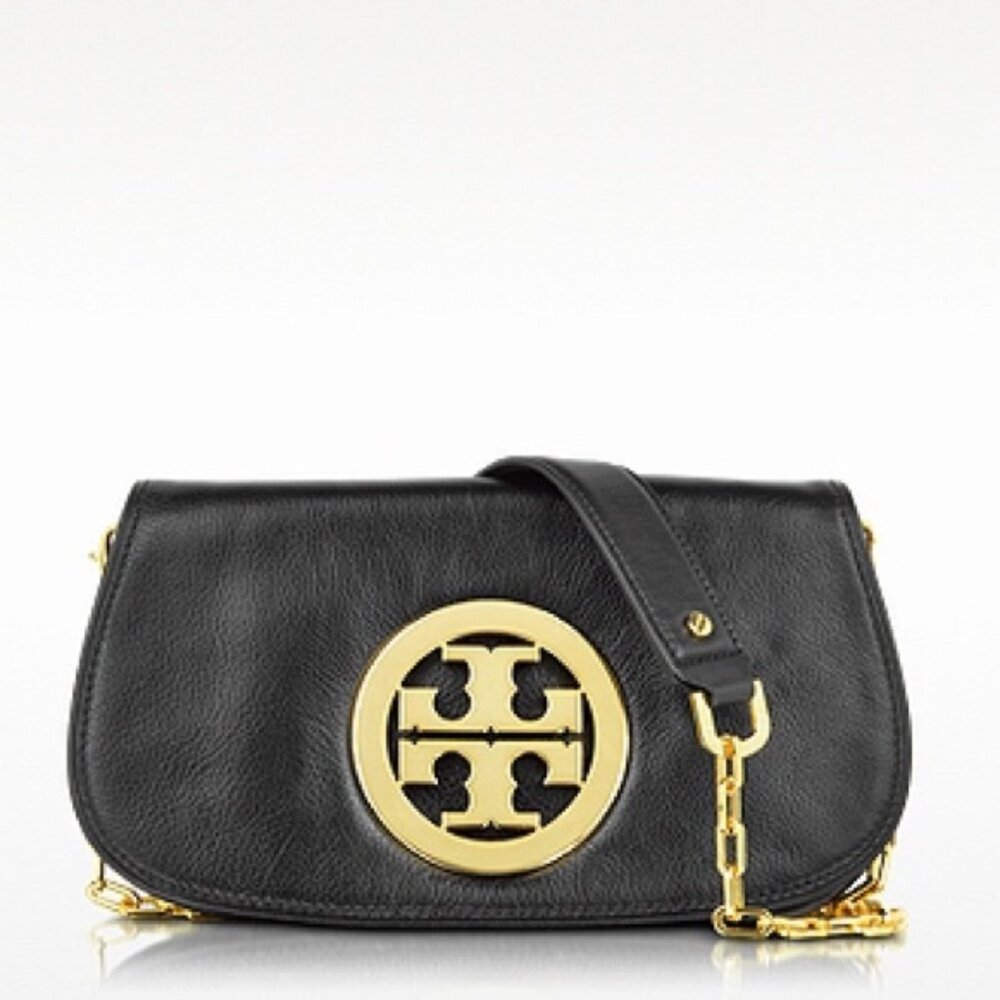 Tory Burch Reva black clutch and crossbody